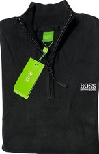 Image of HUGO BOSS BRAND NEW LONG SLEEVE QUARTER ZIP JUMPER