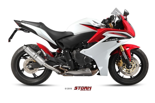 Storm GP Auspuff Passend FüR Honda CBR 600 F 2011-2013-image