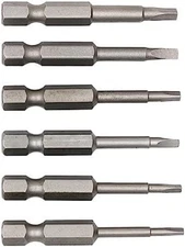6pc Magnetic Triangle Screwdriver Bit Set, S2 Steel 1/4" Hex Drill Bits – Fast S