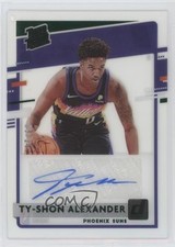 2020-21 Panini Clearly Donruss Rated Rookie Green /25 Ty-Shon Alexander Auto a8r