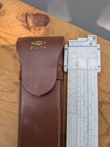 vintage slide rule With Leather Case