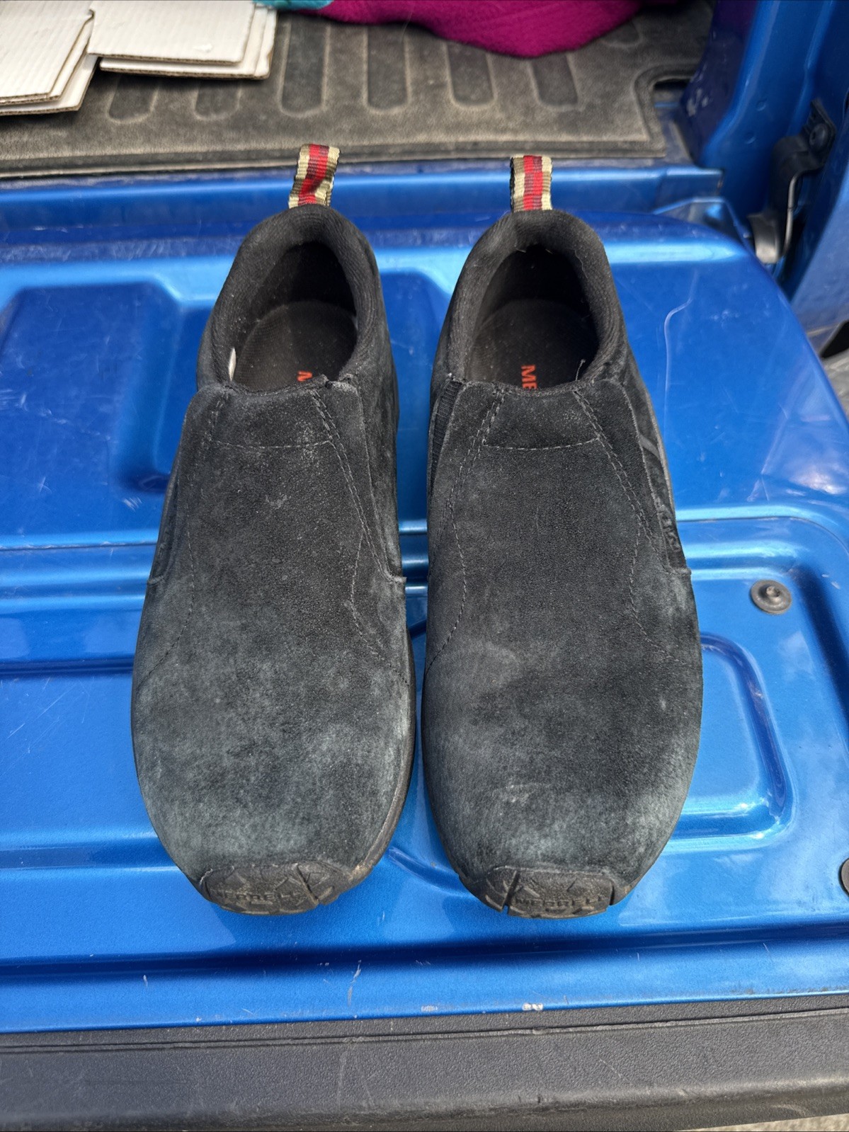 Mocassini casual Merrell Jungle Moc donna neri scamosciati taglia 9