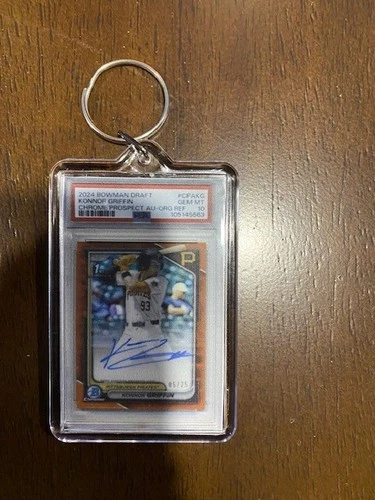 Konnor Griffin 2024 Bowman Chrome Rookie Card PSA 10 Style Keychain