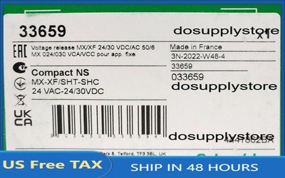SCHNEIDER ELECTRIC 33659 Compact NS 24 VAC 24-30 VDC Undervoltage Release MX-XF