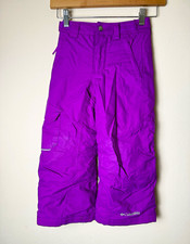 Columbia Bugaboo Purple Waterproof Insulated Ski Snow Pants Girls 4/5 XXS Good