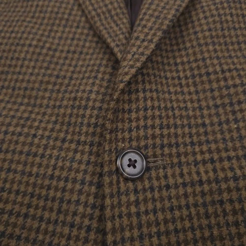 Polo Ralph Lauren Houndstooth Wool Sport Coat Mens 40S Short Modern Dark Green image 6