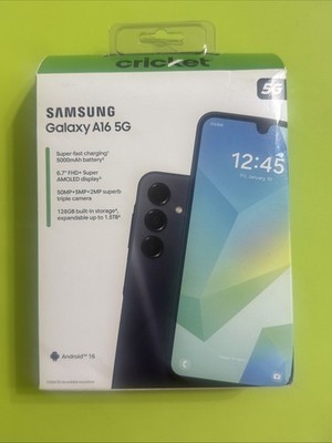 Cricket Wireless Samsung Galaxy A16 5G 128GB, 4GB, New Sealed