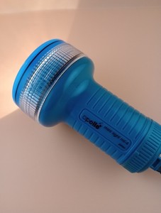 Apollo Underwater Light Made In Japan: working, blue, comes with rubber strap