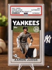 2021 Topps - 1986 Topps Baseball 35th Anniversary Aaron Judge Platinum 1/1