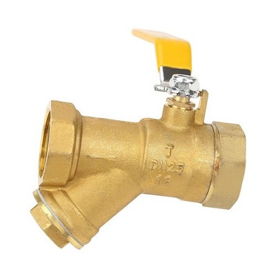 Filter Ball Valve Y Type Brass Strainer 1'' DN25 Female Thread for Water Gas O...