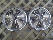 Two 1966 66 Ford Mustang Hubcaps Wheelcovers Center Caps Vintage Classic