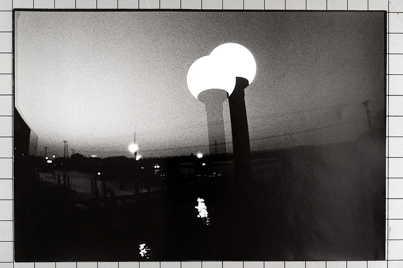 Vintage Mid Century Abstract Double Exposure Silver Gelatin Print Pre 1955 12x18