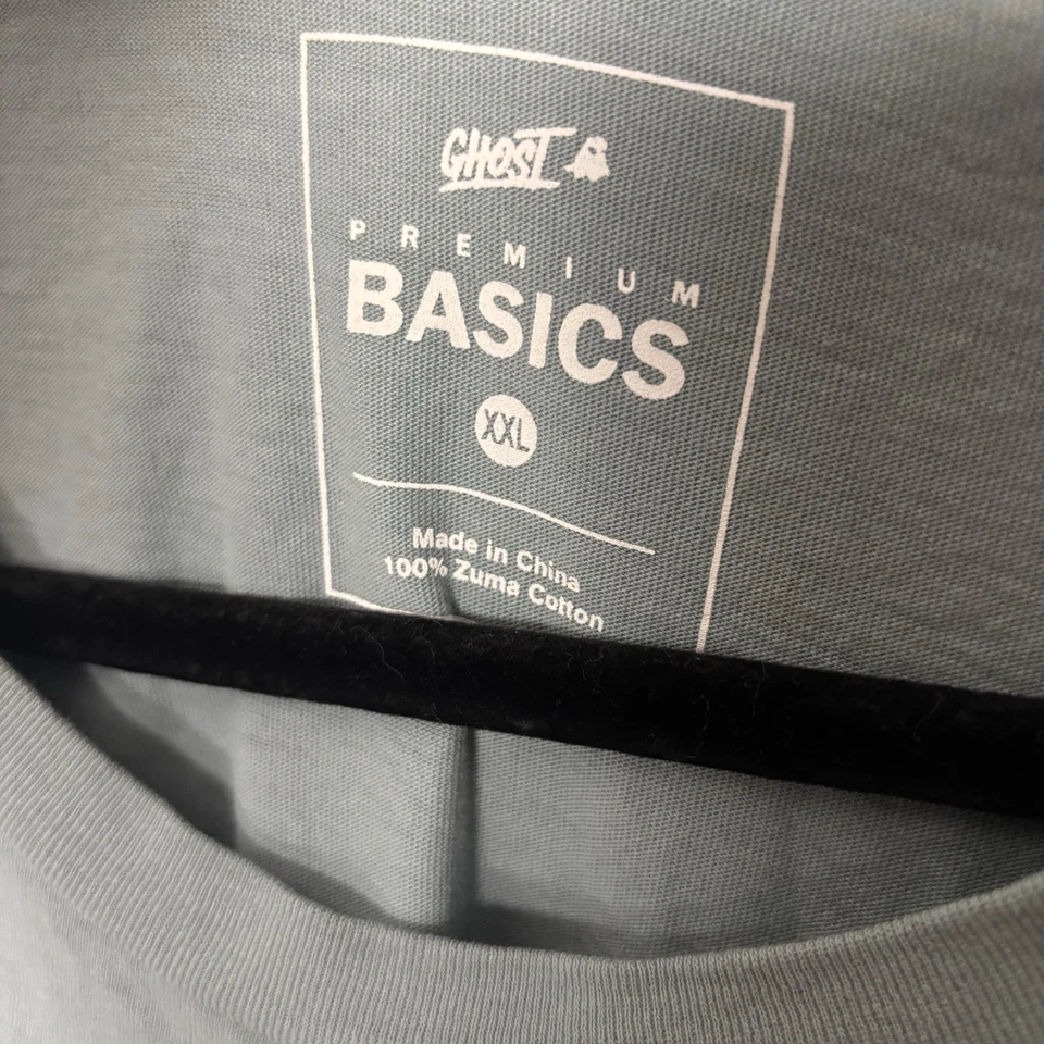 Camisa Ghost Hombre XXL 100% Algodón Zuma Reflectante Estilo de Vida Proteína Entrenamiento 2XL  Foto 4 de 4