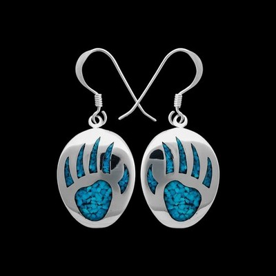 925 Sterling Silber Bärenkralle Ohrringe, Bärentatze Ohrringe, Tracker Ohrringe,...
