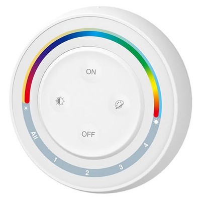 S2W+ 4-Zone 2,4 GHz Regenbogen Fernbedienung RGBCCT-Schalter Einstellbar U1T6