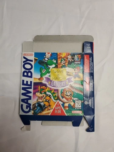 Game & Watch Gallery Authentic Box Only Super Mario Nintendo Game Boy GB No Game