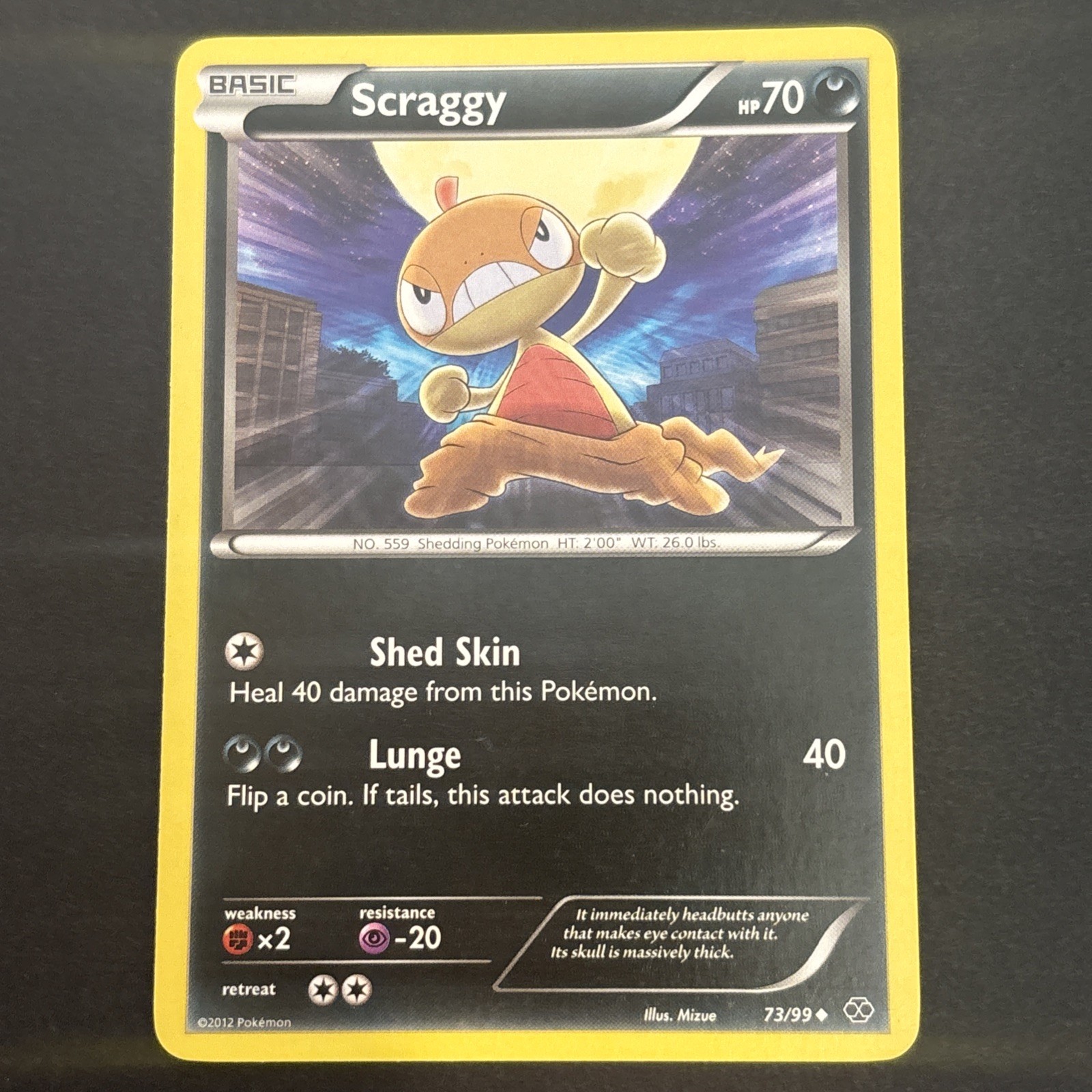 Scraggy 73/99 Regular BW Next Destinies Common Pokemon TCG LP 2012