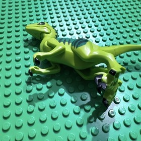 Lego Dino Raptor Velociraptor Green #5884 Mini Fig Figure Jurassic World