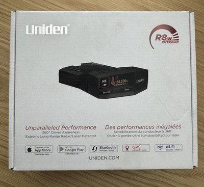 Uniden R8w Laser Radar Detector 360 Arrow WiFi GPS Voice RedLight SpeedCam Vorte