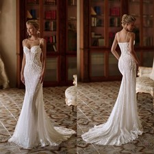 Luxury Sparkling Beaded Lace Wedding Dress With Cape Elegant Mermaid Long Bridal