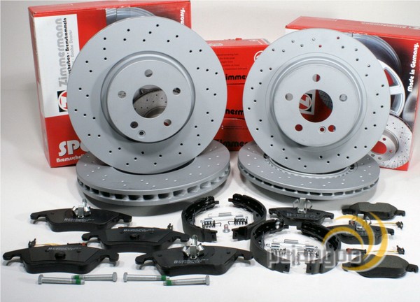 Zimmermann Bremsen Set Ø 322 Mm + Ø 300 Mm Vorne + Hinten FüR Mercedes E-Klasse-image
