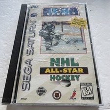 NHL All-Star Hockey (Sega Saturn, 1995) Complete In Box- Tested