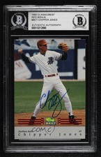 BAS 1992 Classic Best Minor League Red Chipper Jones BGS Authentic Auto HOF ow6