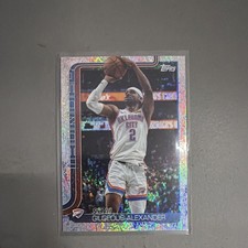 Topps 2025-26 Foil Pattern #115 Shai Gilgeous-Alexander Thunder Basketball