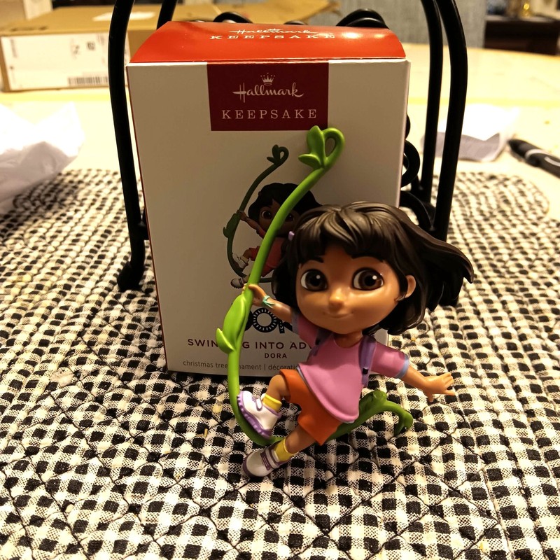 HALLMARK DORA THE EXPLORER SWINGING INTO CHRISTMAS 2025 KEEPSAKE ORNAMENTS