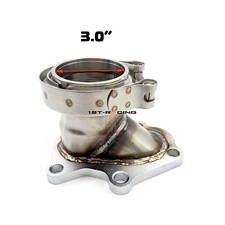 Td04 Turbo 5 Bolt Exhaust Flange To 3 V-band Conversion Adapter For Subaru Wrx