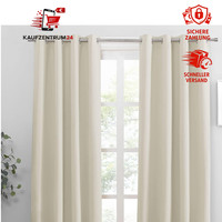 Thermovorhang KäLteschutz 2-Set Verdunkelnd H 228 X B 117 Cm Hellbeige