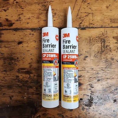 3m Fire Barrier Sealant CP 25WB+ 2 Tubes Red 10.1oz