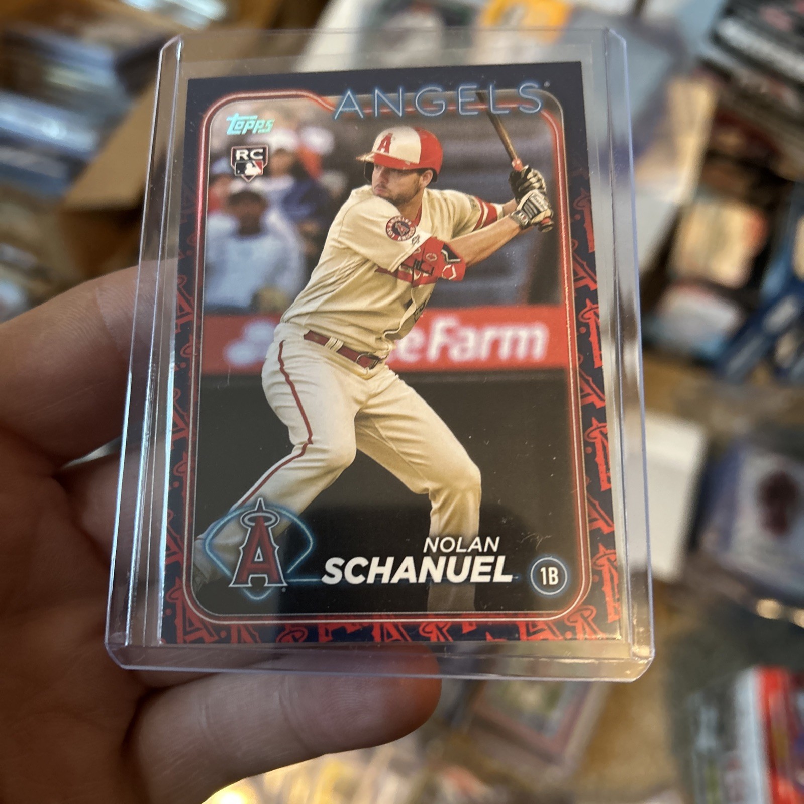Nolan Schanuel Team Color Border 2024 Topps Series 1 #53