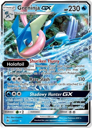 Pokemon - Greninja GX - Holofoil [SM06 - 24/131 Near Mint]