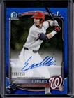 2025 Bowman Draft Eli Willits Chrome Auto Blue Wave Refractor 1st /150 Nationals