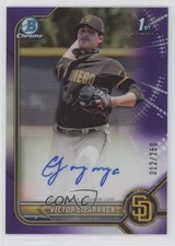 2022 Bowman Chrome Prospect Purple Refractor 12/250 Victor Lizarraga Auto i6j