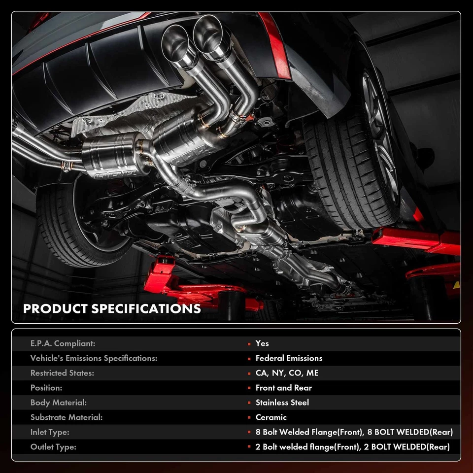 Передний и задний каталитический конвертер для BMW 325Ci 01-05 325i 325xi 330i 330Ci Z3 - Изображение 3 из 4