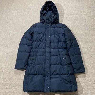 Tommy Hilfiger Daunenjacke Damen Small Dark Navy Longline Long Parka Mantel