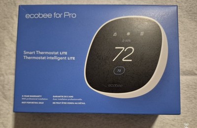 Ecobee For Pro Smart Thermostat  Lite, NEW ,OPEN BOX