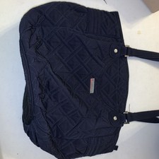 NEW VERA BRADLEY Women's Glenna Travel Tote Bag Purse Quilted Classic Navy