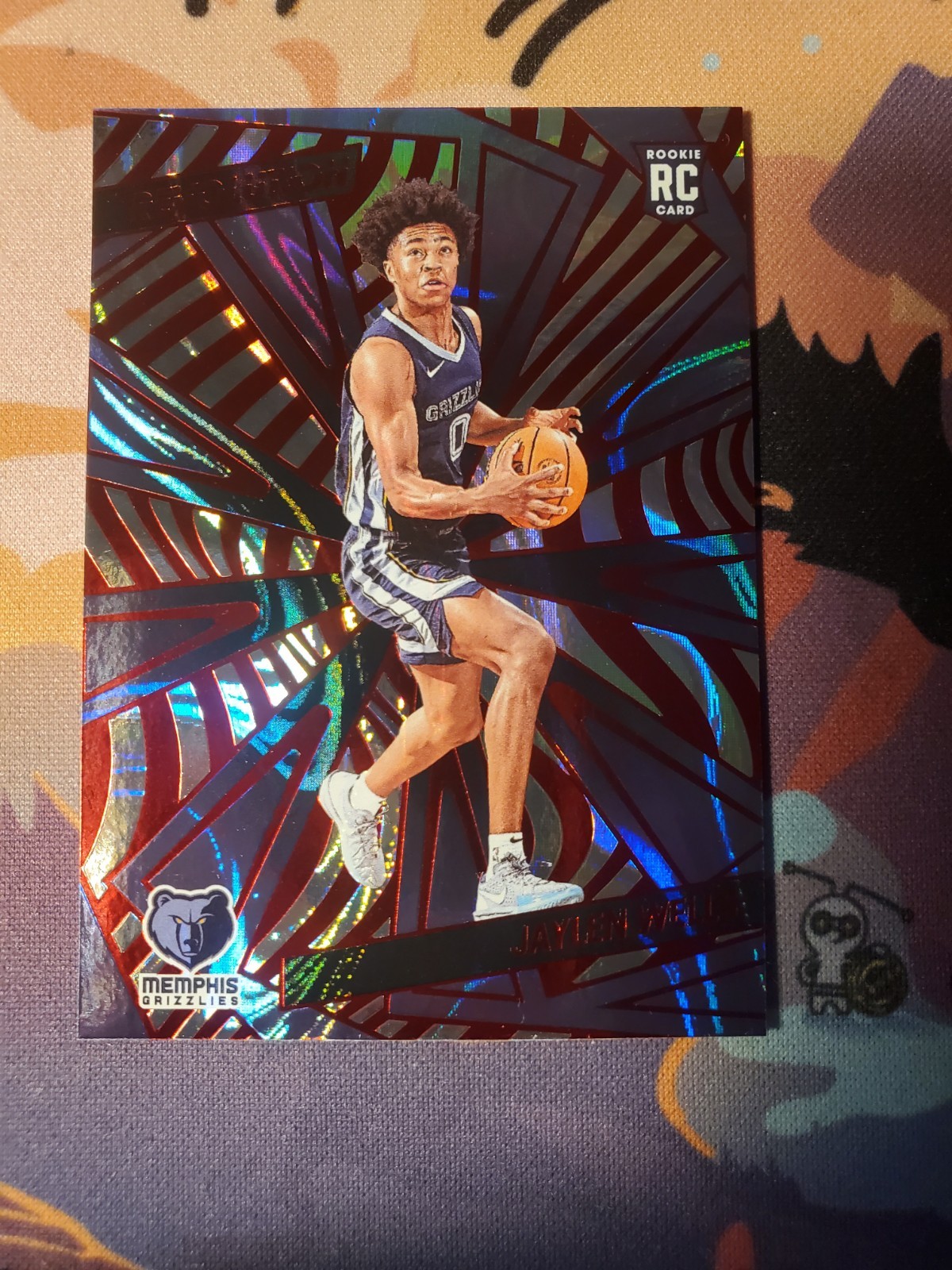 2024-25 Panini Revolution - Rookies Jaylen Wells #130 Red Swirl (RC)