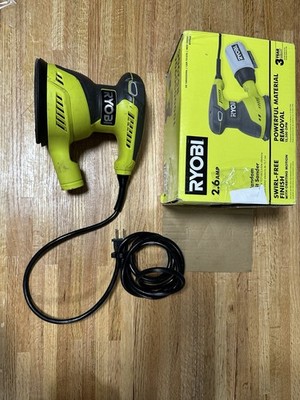 RYOBI 2.6 Amp Corded Electric Disc Sander w/ Power Cord Green/Black