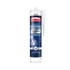 Unibond Silicone Sealant Anti Mould Unibond for Mould Kitchen & Bathroom White