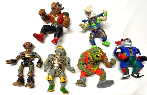 TMNT – 6 Action Figure Lot #3 – Vintage 1990s Loose – Playmates Toys