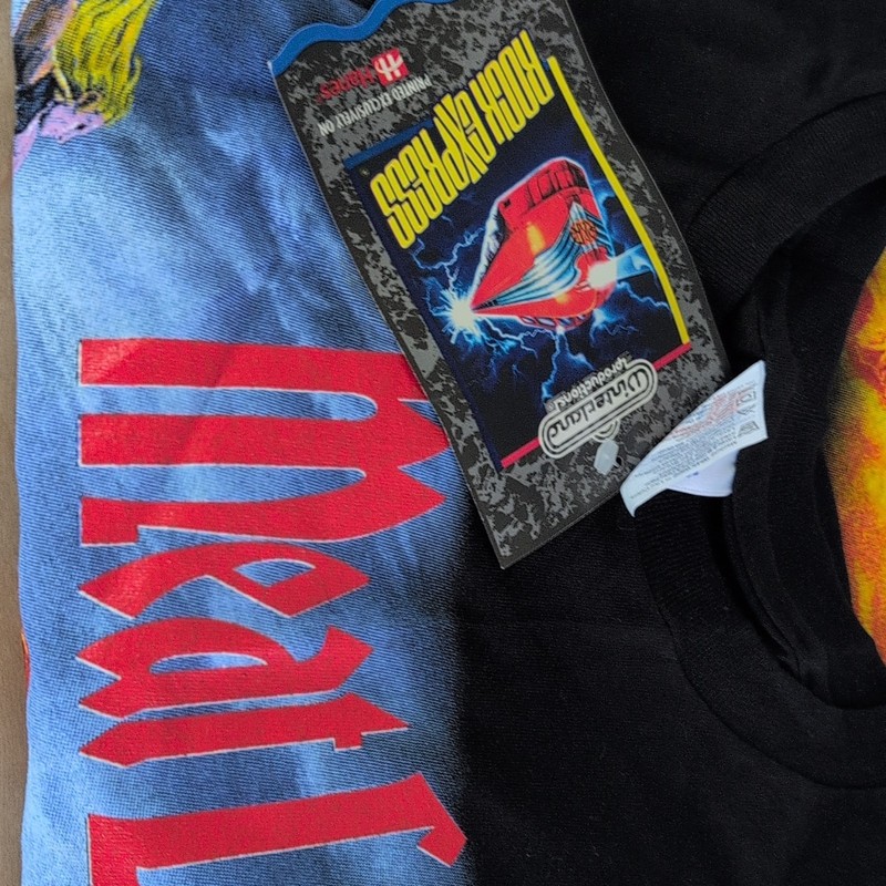 Meatloaf New Hanes Black Double-Sided Tour Graphic T-Shirt Cotton Crew Neck XL