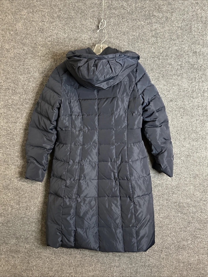 Cole Haan Signature Womens Puffer Coat Packable Down Black Parker Zip Up Large - Image 2 of 4