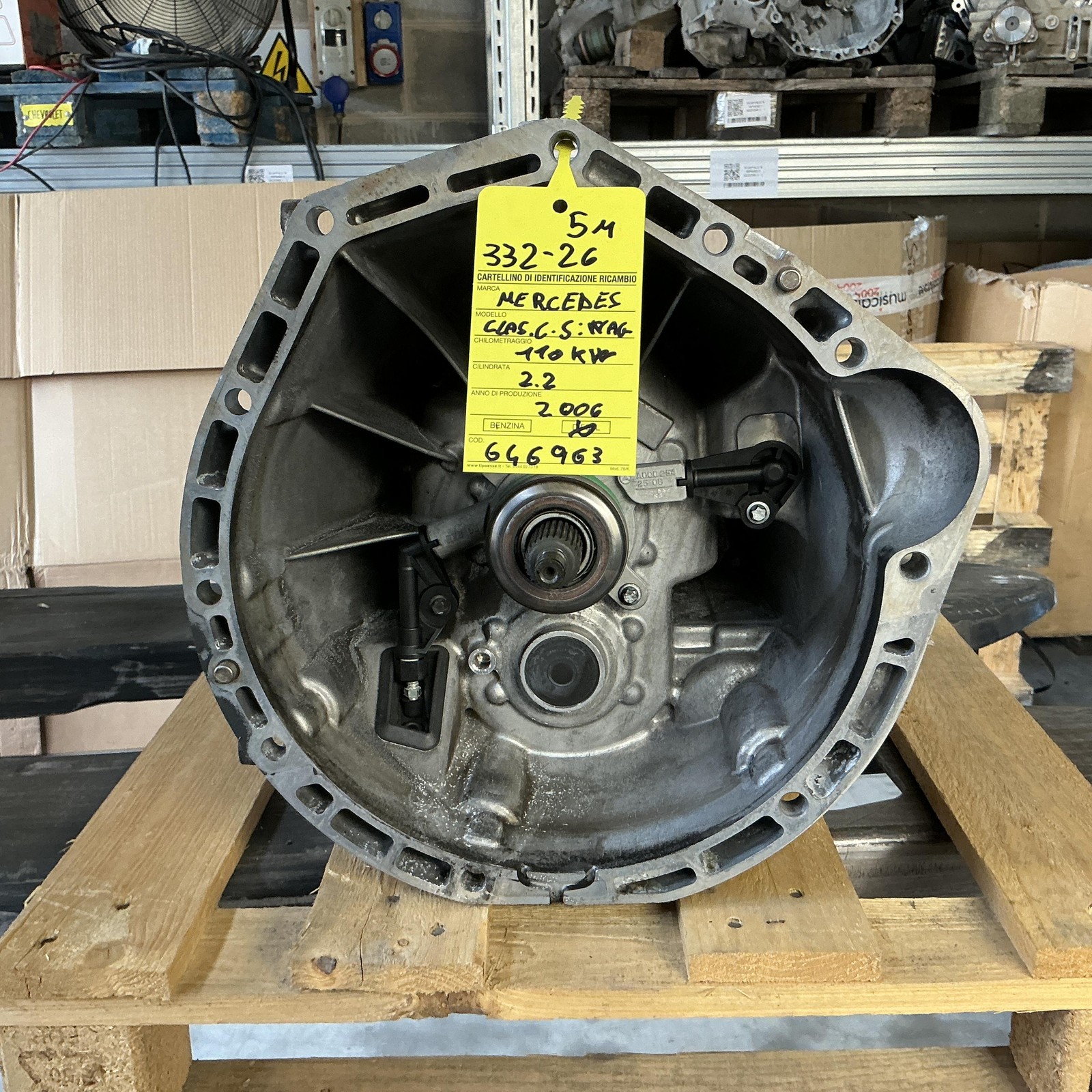 CAMBIO MANUALE PER MERCEDES Classe C S. Wagon W203 2° Serie 2.2 R2112610901 Die