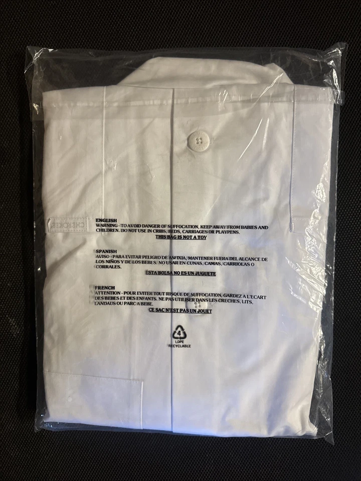 Cherokee Women's Lab Coat 28" Button Up Front Consultation Coat CK451 Large - Image 3 of 4