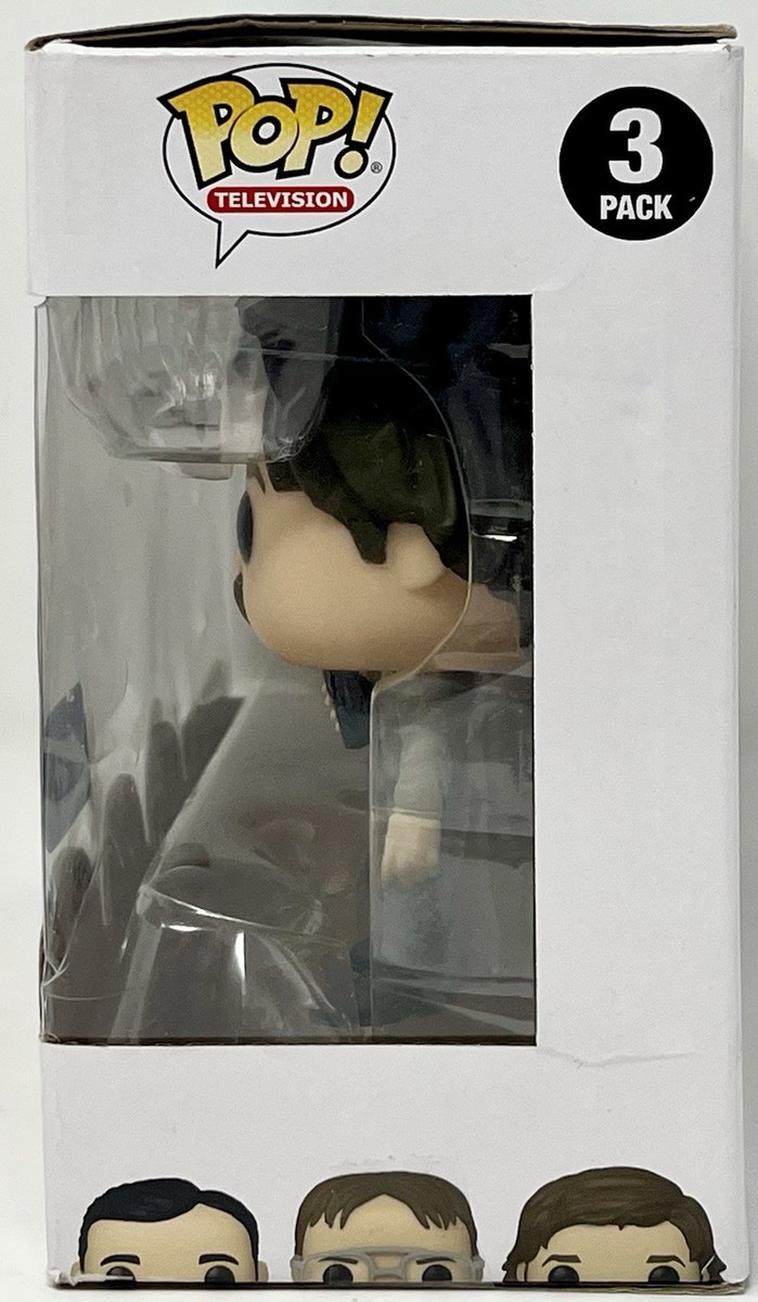Funko Pop! The Office Utica Prank 3-Pack - Michael, Dwight & Jim Limited Edition