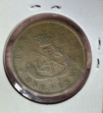 1852 Bank of Upper Canada One Penny Nice Original Canadian Coin